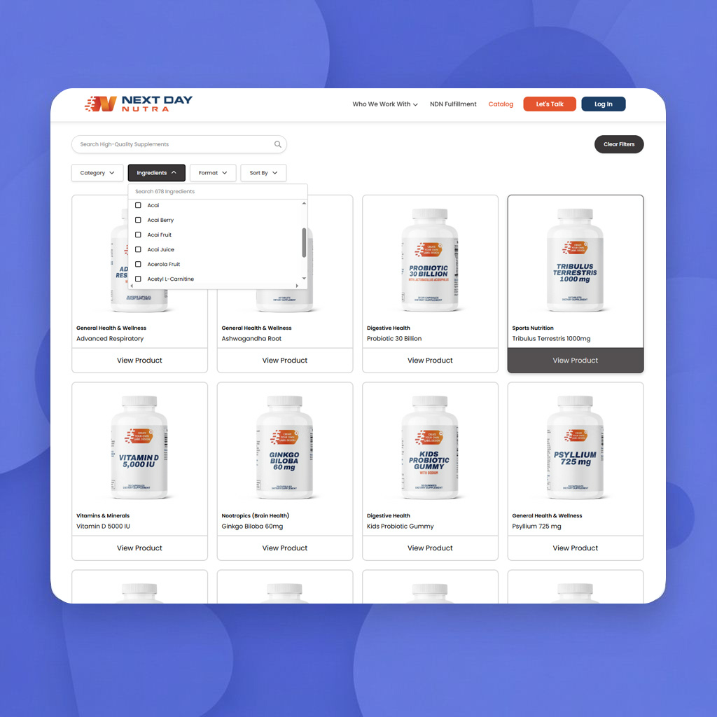 SimpleCPG portal dashboard